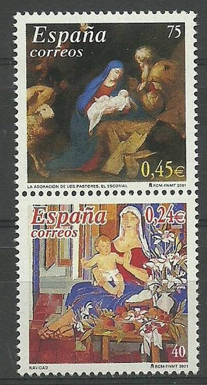Znaczek Hiszpania 2001 Mi 3671-3672 Czyste **