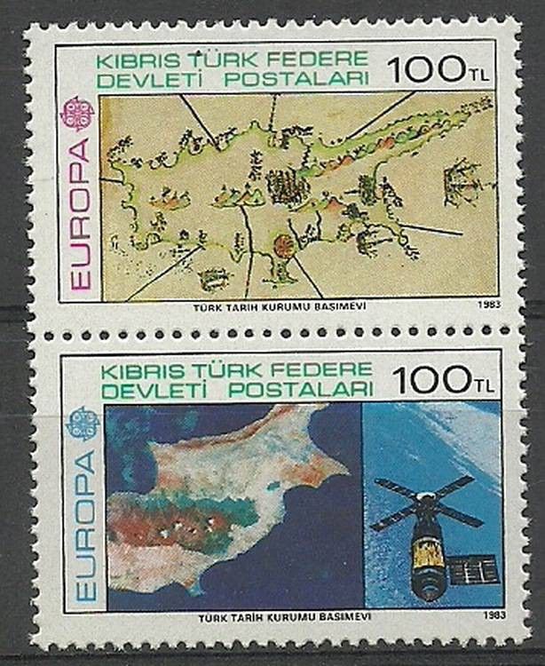 Znaczek Cypr Północny 1983 Mi 127-128 Czyste **