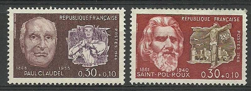 Znaczek Francja 1968 Mi 1629-1630 Czyste **