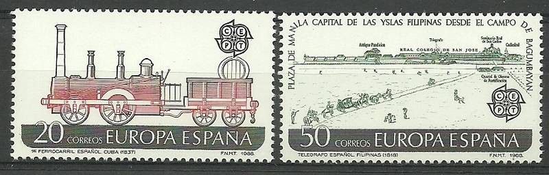 Znaczek Hiszpania 1988 Mi 2828-2829 Czyste **