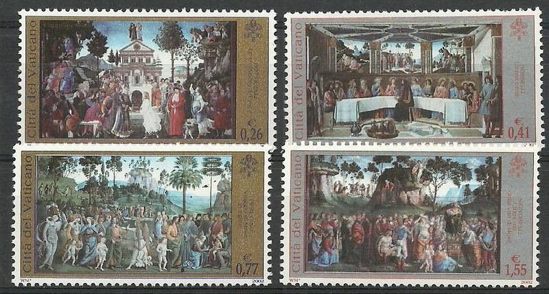 Znaczek Watykan 2002 Mi 1411-1414 Czyste **