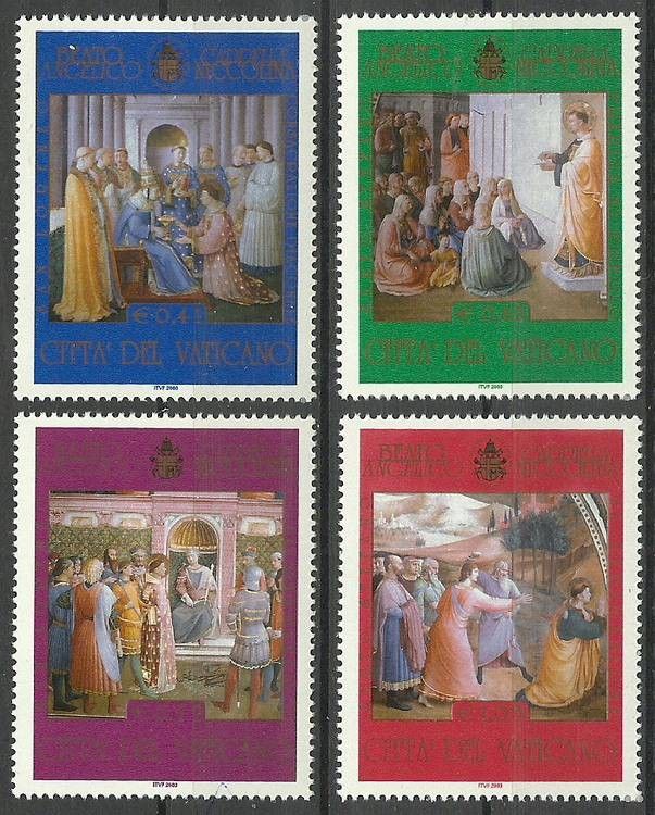 Znaczek Watykan 2003 Mi 1454-1457 Czyste **