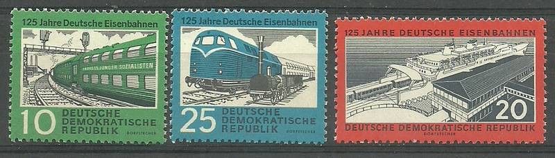 Znaczek NRD / DDR 1960 Mi 804-806 Czyste **