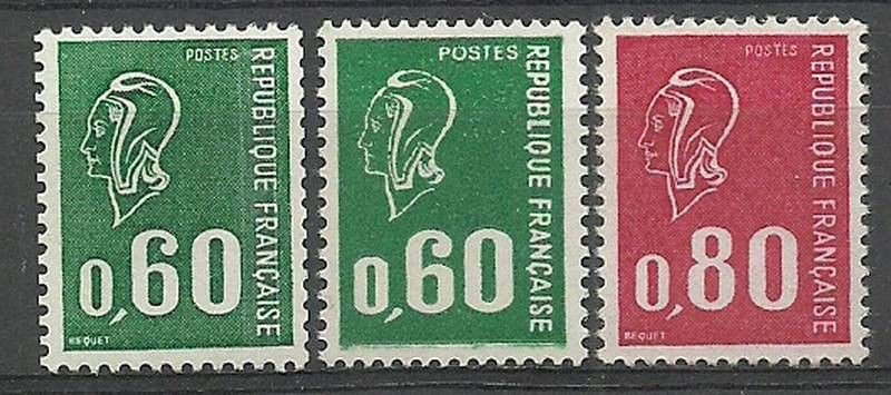 Znaczek Francja 1974 Mi 1888y-A1888-1889x Czyste **