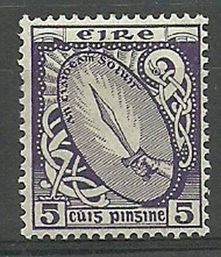 Znaczek Irlandia 1923 Mi 47A Z podlepką *