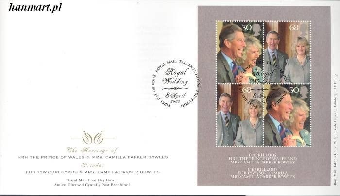 Znaczek Wielka Brytania 2005 Mi bl 24 FDC