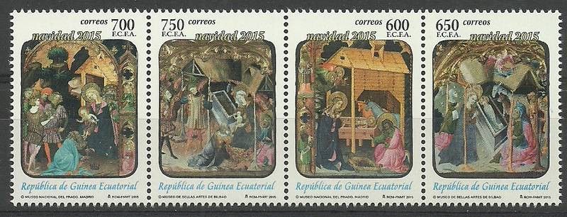 Znaczek Gwinea Równikowa 2015 Mi 2144-2147 Czyste **