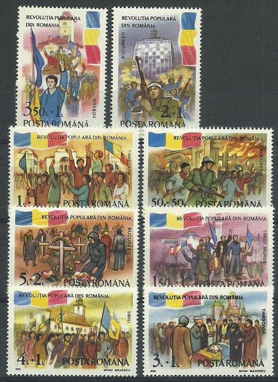 Znaczek Rumunia 1990 Mi 4613-4620 Czyste **