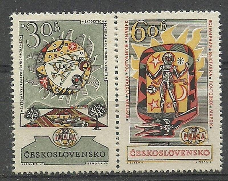 Znaczek Czechosłowacja 1962 Mi 1355-1356 Czyste **