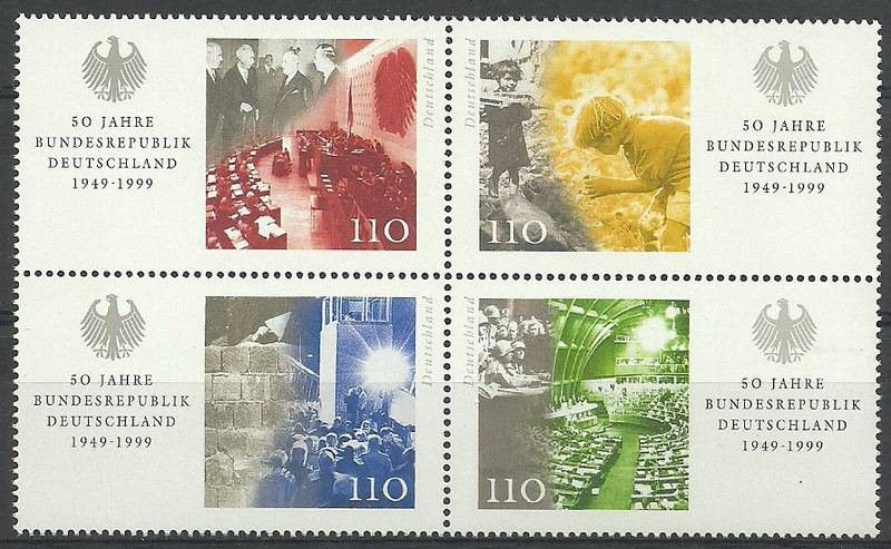 Znaczek Niemcy 1999 Mi 2051-2054 Czyste **