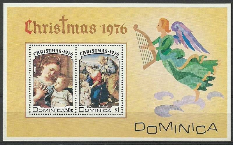 Znaczek Dominika 1976 Mi bl 39 Czyste **