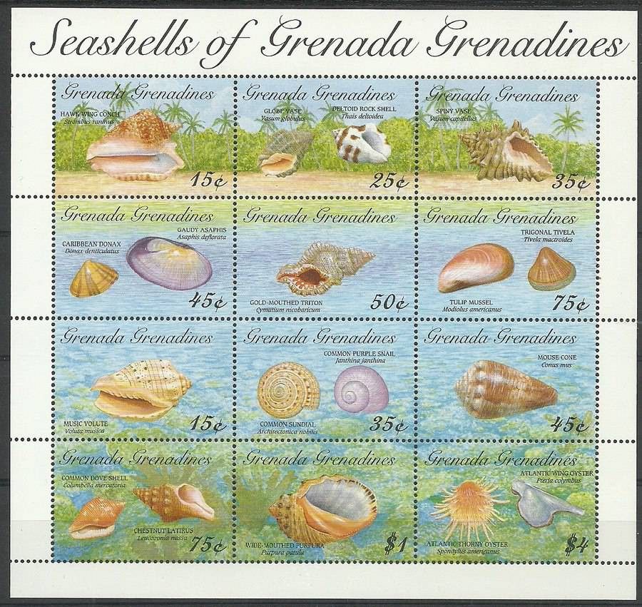 Znaczek Grenada i Grenadyny 1993 Mi ark 1738-1749 Czyste **
