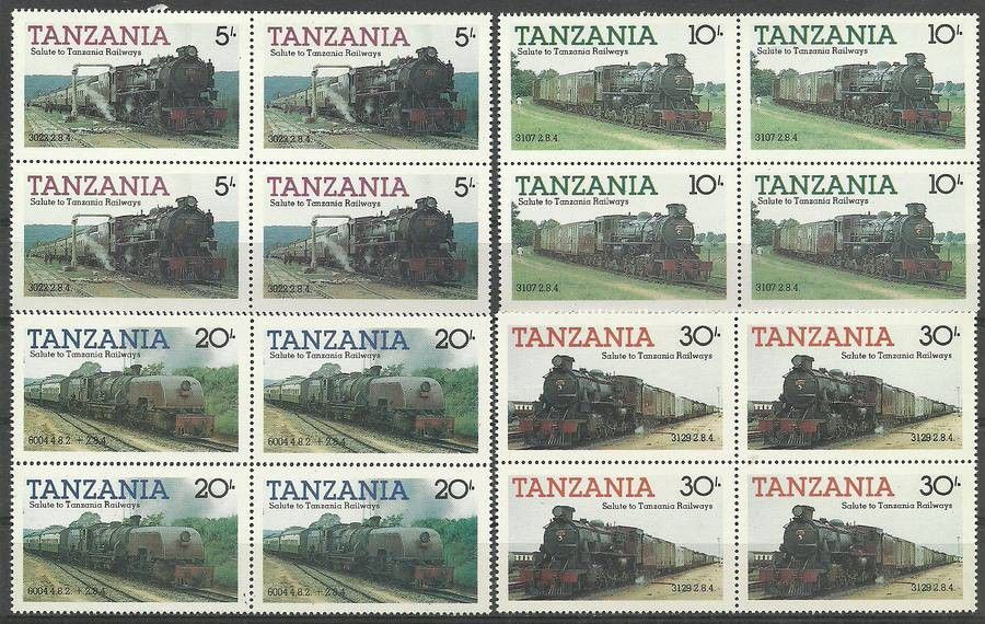 Znaczek Tanzania 1985 Mi 268-271 Czyste **