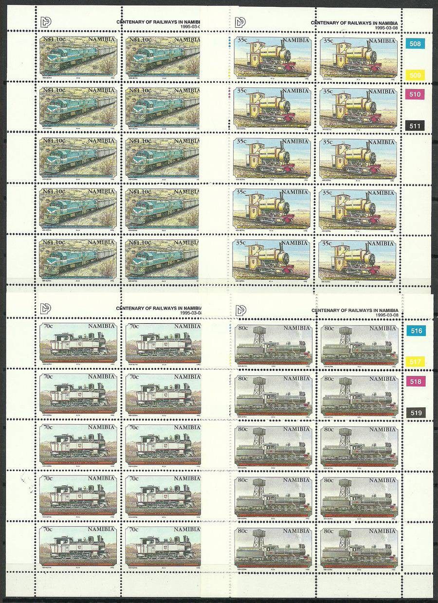 Znaczek Namibia 1995 Mi ark 784-787 Czyste **