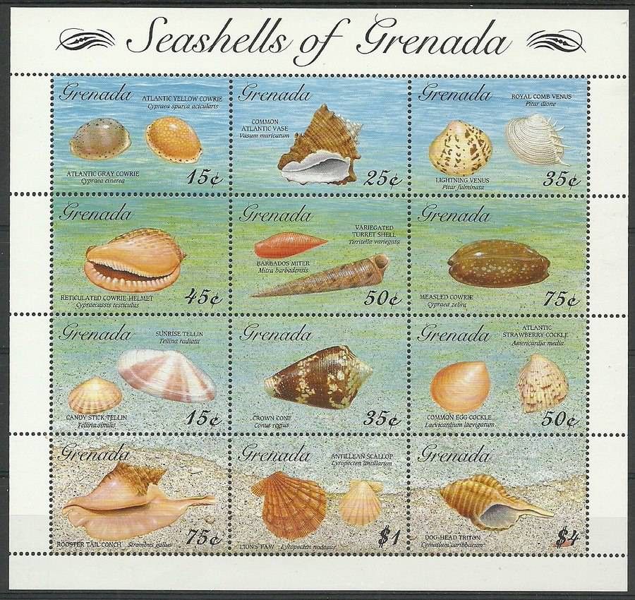 Znaczek Grenada 1993 Mi ark 2596-2607 Czyste **