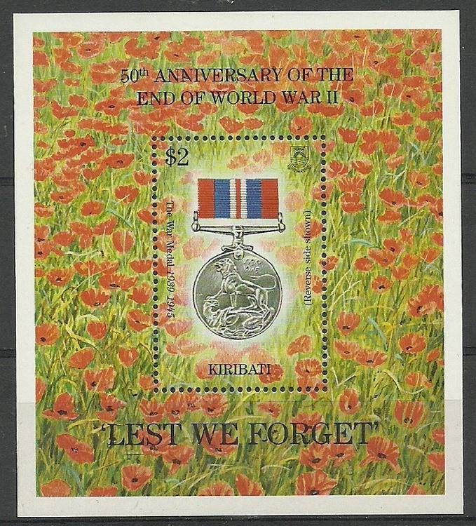Znaczek Kiribati 1995 Mi bl 24 Czyste **