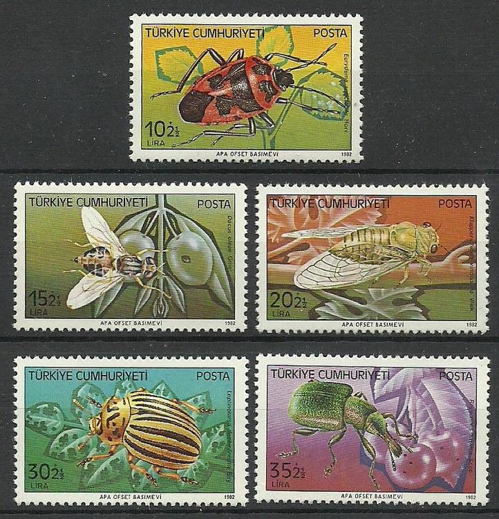 Znaczek Turcja 1982 Mi 2611-2615 Czyste **
