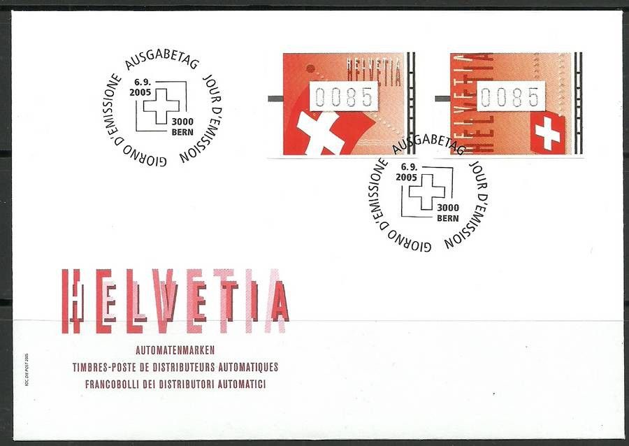 Znaczek Szwajcaria 2005 Mi aut 15-16 (0085) FDC