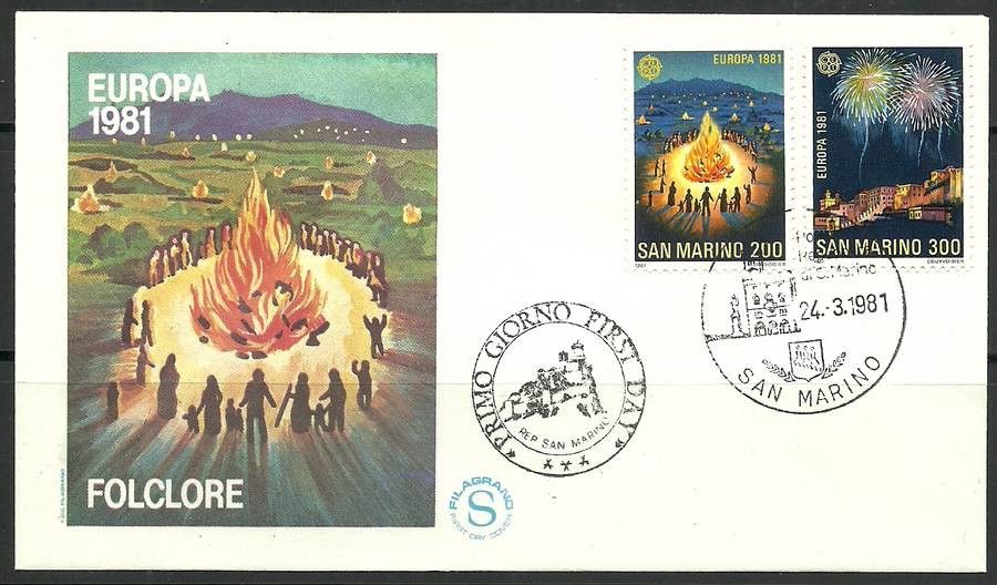 Znaczek San Marino 1981 Mi 1225-1226 FDC