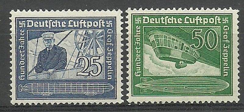 Znaczek Niemcy 1938 Mi 669-670 Czyste **