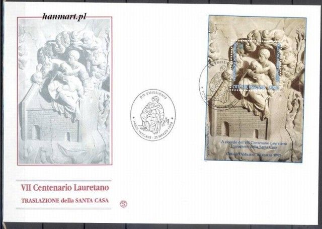 Znaczek Watykan 1995 Mi bl 15 FDC
