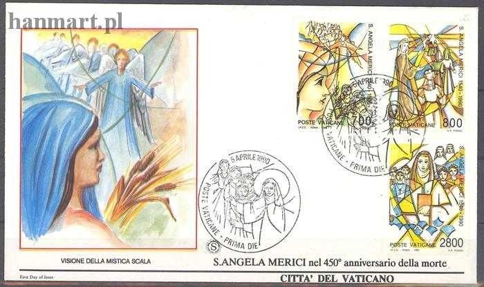 Znaczek Watykan 1990 Mi 996-998 FDC