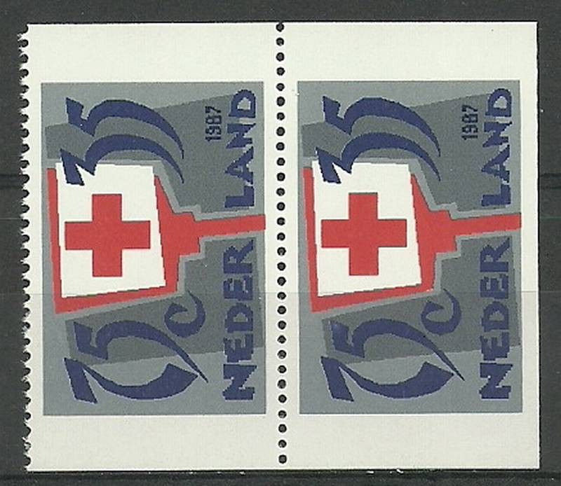 Znaczek Holandia 1987 Mi 1325C,D Czyste **