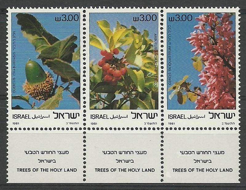Znaczek Izrael 1981 Mi 868-870 Czyste **