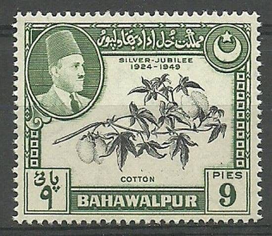 Znaczek Bahawalpur (Pakistan) 1949 Mi 24 Czyste **