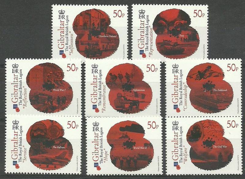 Znaczek Gibraltar 2011 Mi 1405-1412 Czyste **