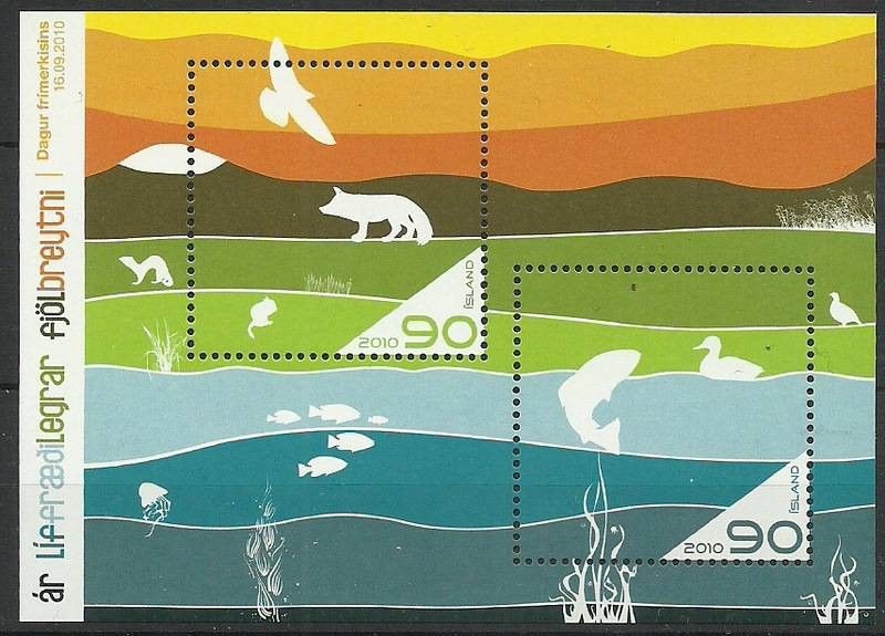 Znaczek Islandia 2010 Mi bl 51 Czyste **
