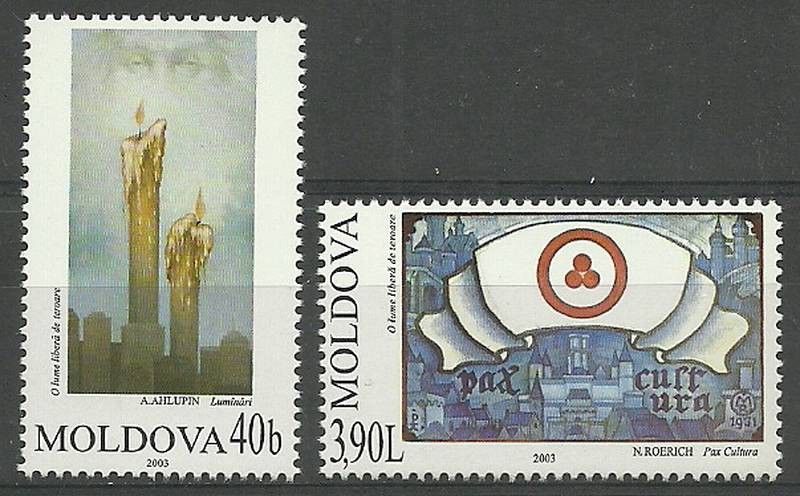 Znaczek Mołdawia 2003 Mi 472-473 Czyste **