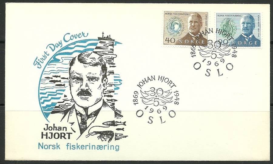 Norwegia 1969 Mi 585-586 FDC