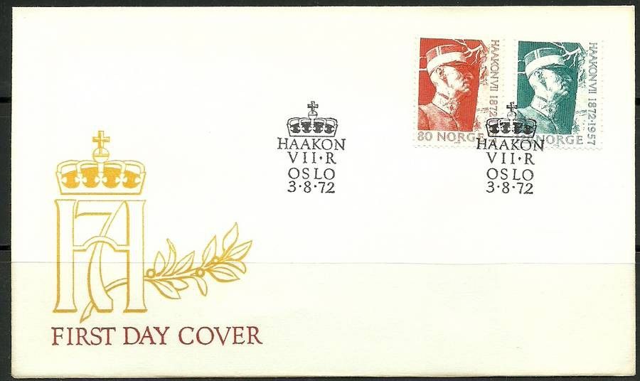 Znaczek Norwegia 1972 Mi 643-644 FDC