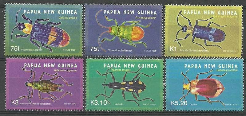 Papua Nowa Gwinea 2005 Mi 1140-1145 Czyste **