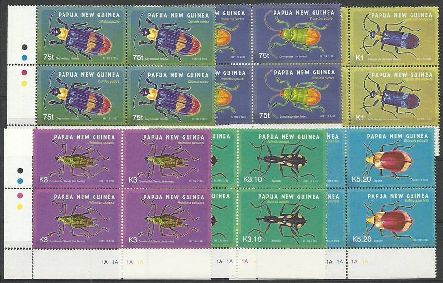 Znaczek Papua Nowa Gwinea 2005 Mi 1140-1145 Czyste **