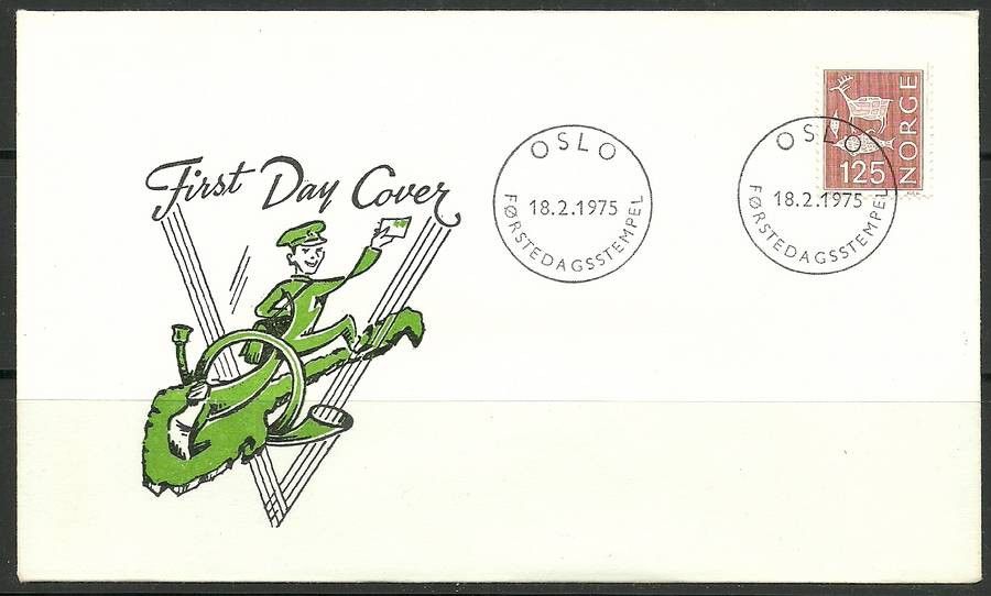 Znaczek Norwegia 1975 Mi 697 FDC