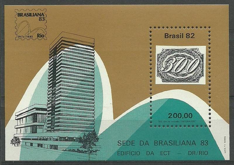 Znaczek Brazylia 1982 Mi bl 53 Czyste **