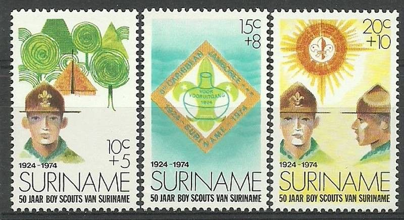 Znaczek Surinam 1974 Mi 677-679 Czyste **
