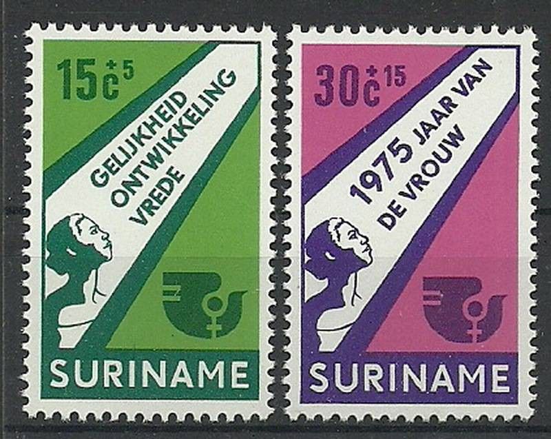 Znaczek Surinam 1975 Mi 693-694 Czyste **