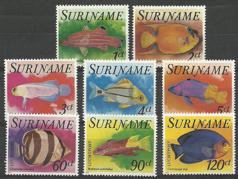 Znaczek Surinam 1977 Mi 771-778 Czyste **