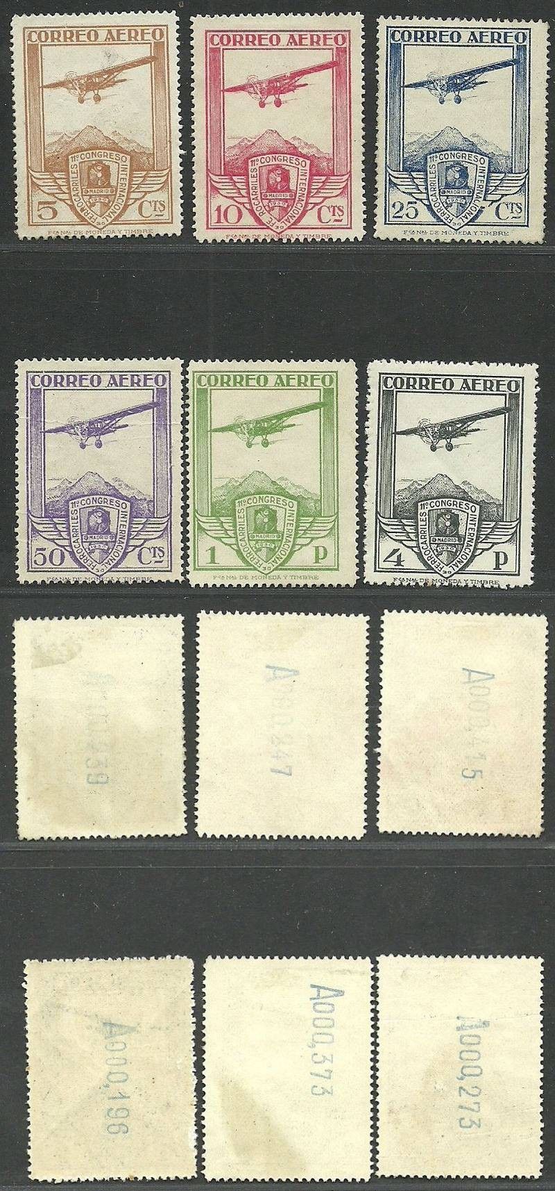 Znaczek Hiszpania 1930 Mi 457-462 Z podlepką *