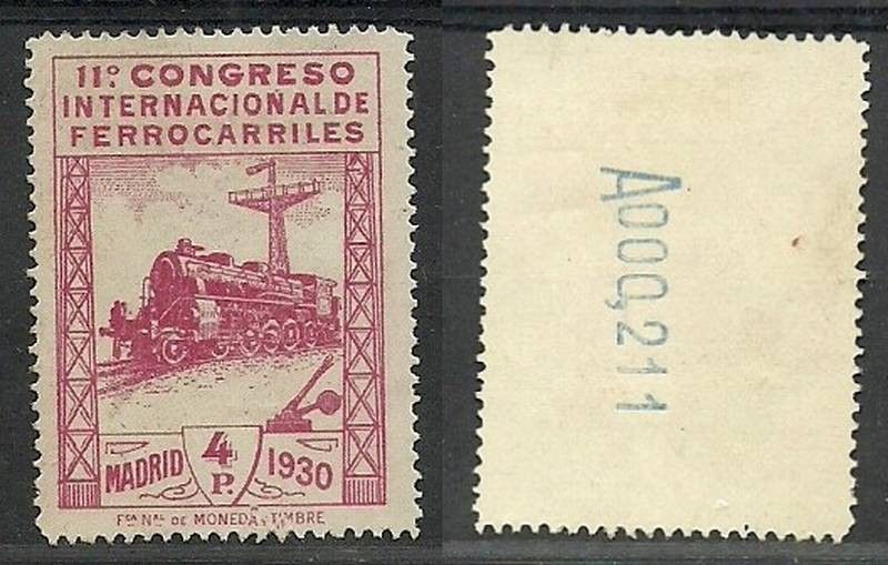 Znaczek Hiszpania 1930 Mi 455 Z podlepką *