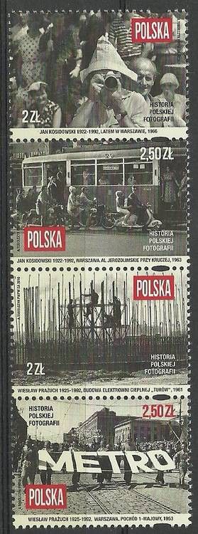 Znaczek Polska 2016 Mi 4823-4826 Fi 4673-4676 Czyste **