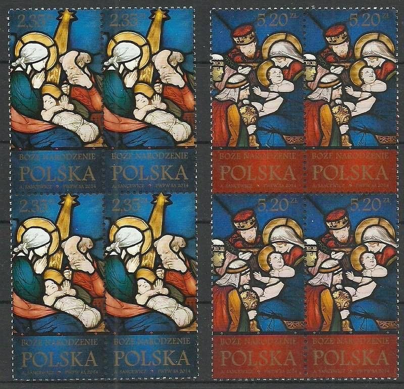Znaczek Polska 2014 Mi 4744-4745 Fi 4594-4595 Czyste **