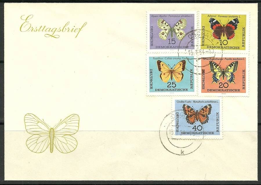 Znaczek NRD / DDR 1964 Mi 1004-1008 FDC