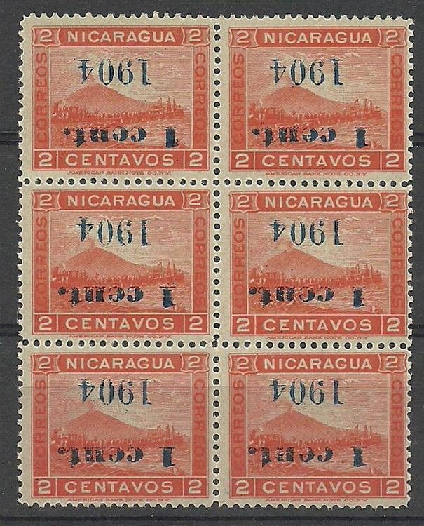 Znaczek Nikaragua 1904 Mi IXa Czyste **