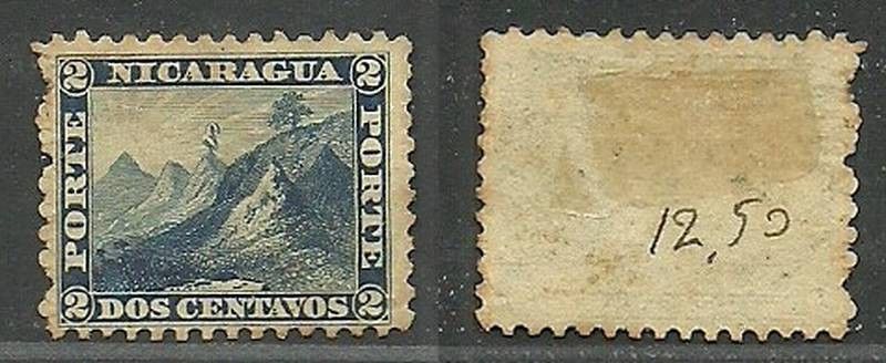 Znaczek Nikaragua 1862 Mi 1 Z podlepką *