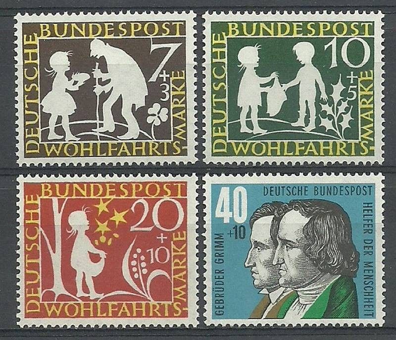 Znaczek Niemcy 1959 Mi 322-325 Czyste **