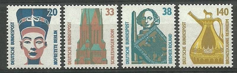 Znaczek Niemcy 1989 Mi 1398-1401 Czyste **